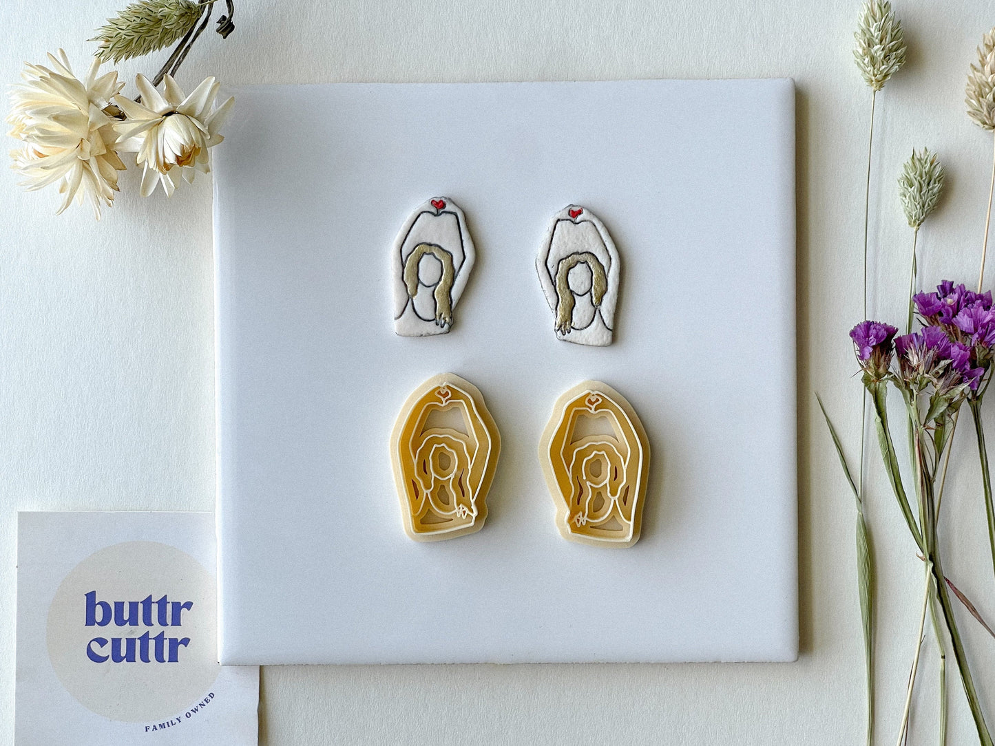 Heart Hands Clay Cutter, Tswift Clay Cutter, Polymer Clay Cutter, Mirrored option