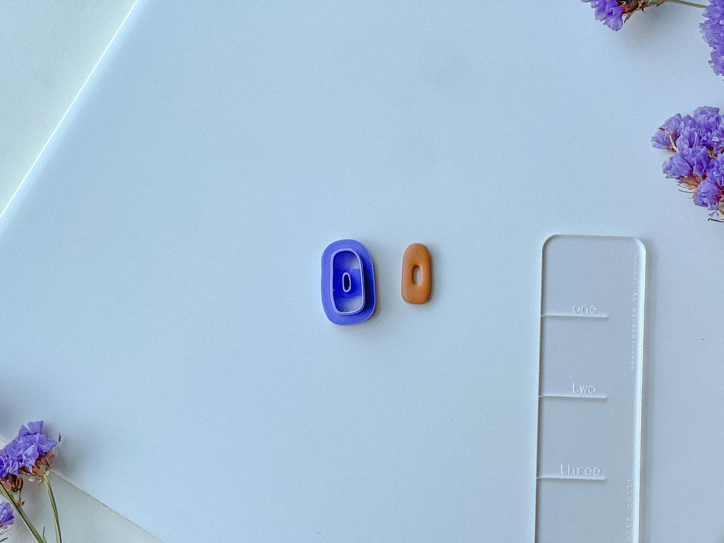 Organic Donut Clay Cutters, Purchase Individualy or Set of 3, 3 Sizes Available, Polymer Clay Cutters, Funky Clay Cutters