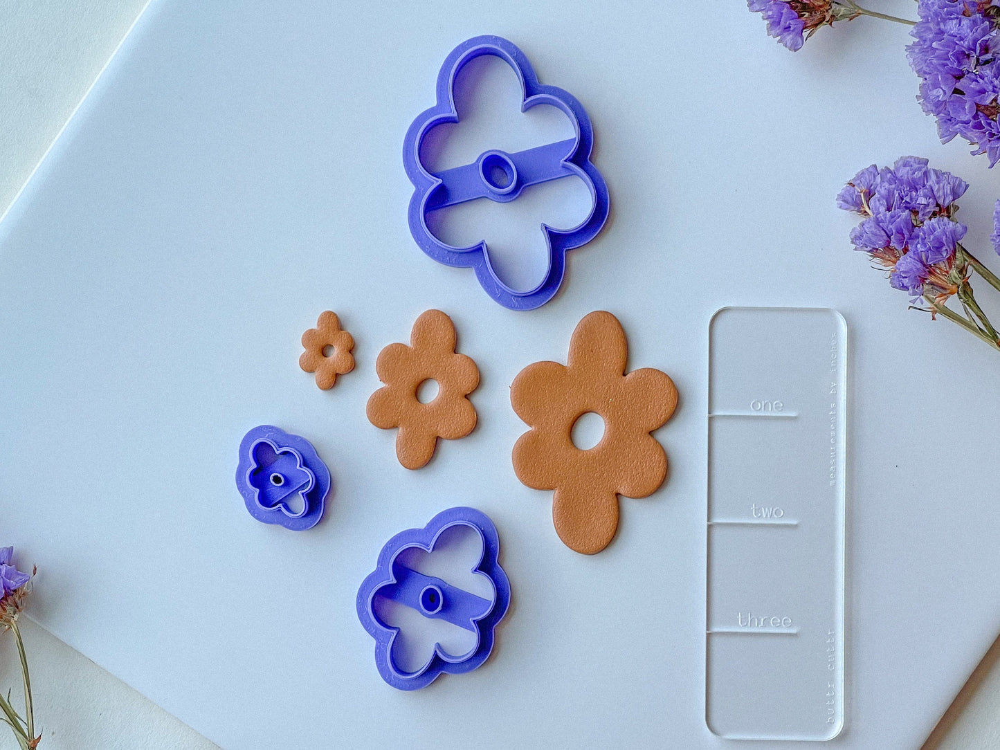 Set of 7 Donut Clay Cutters, Multiple Size Options, Polymer Clay Cutters, Individual shapes available in separate listings