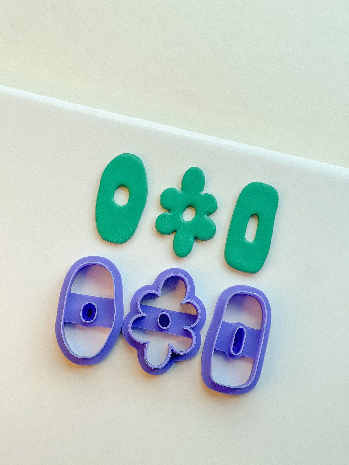 Organic Donut Clay Cutters, Purchase Individualy or Set of 3, 3 Sizes Available, Polymer Clay Cutters, Funky Clay Cutters