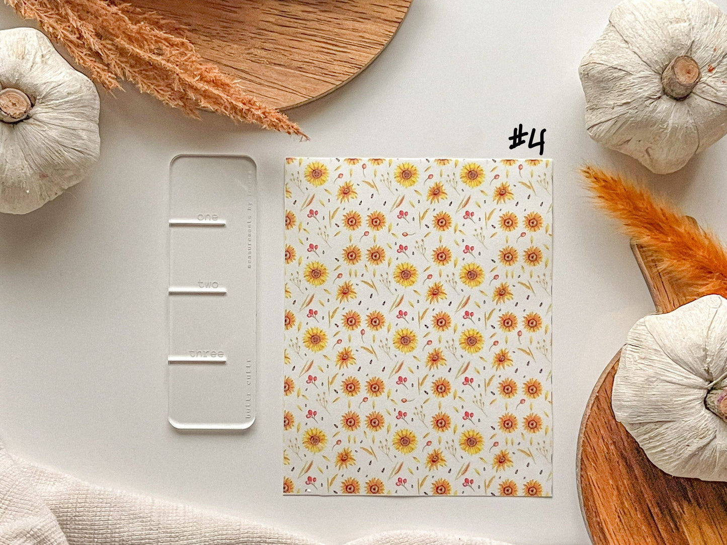 Assorted Fall Clay Transfer Sheet, 4x5 inches, Purchase individualy or in a bundle, Polymer Clay Transfer Paper, polymer clay pattern