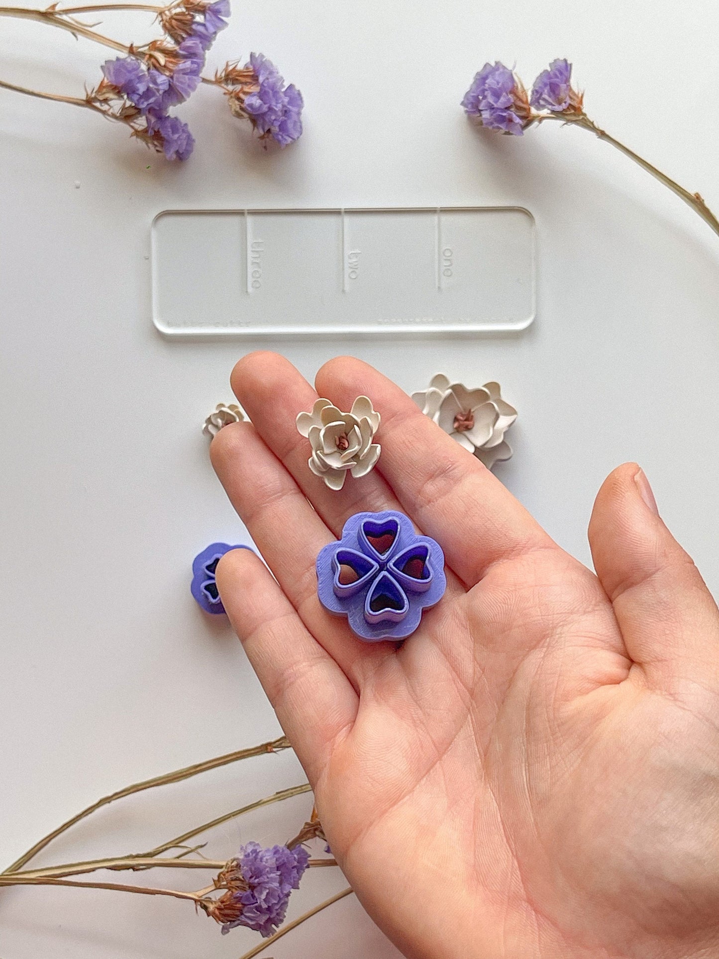 Petal Clay Cutter #3, Three different sizes available, 5mm, 8mm, 12mm, Floral Clay Cutters, More grouping options in separate listing