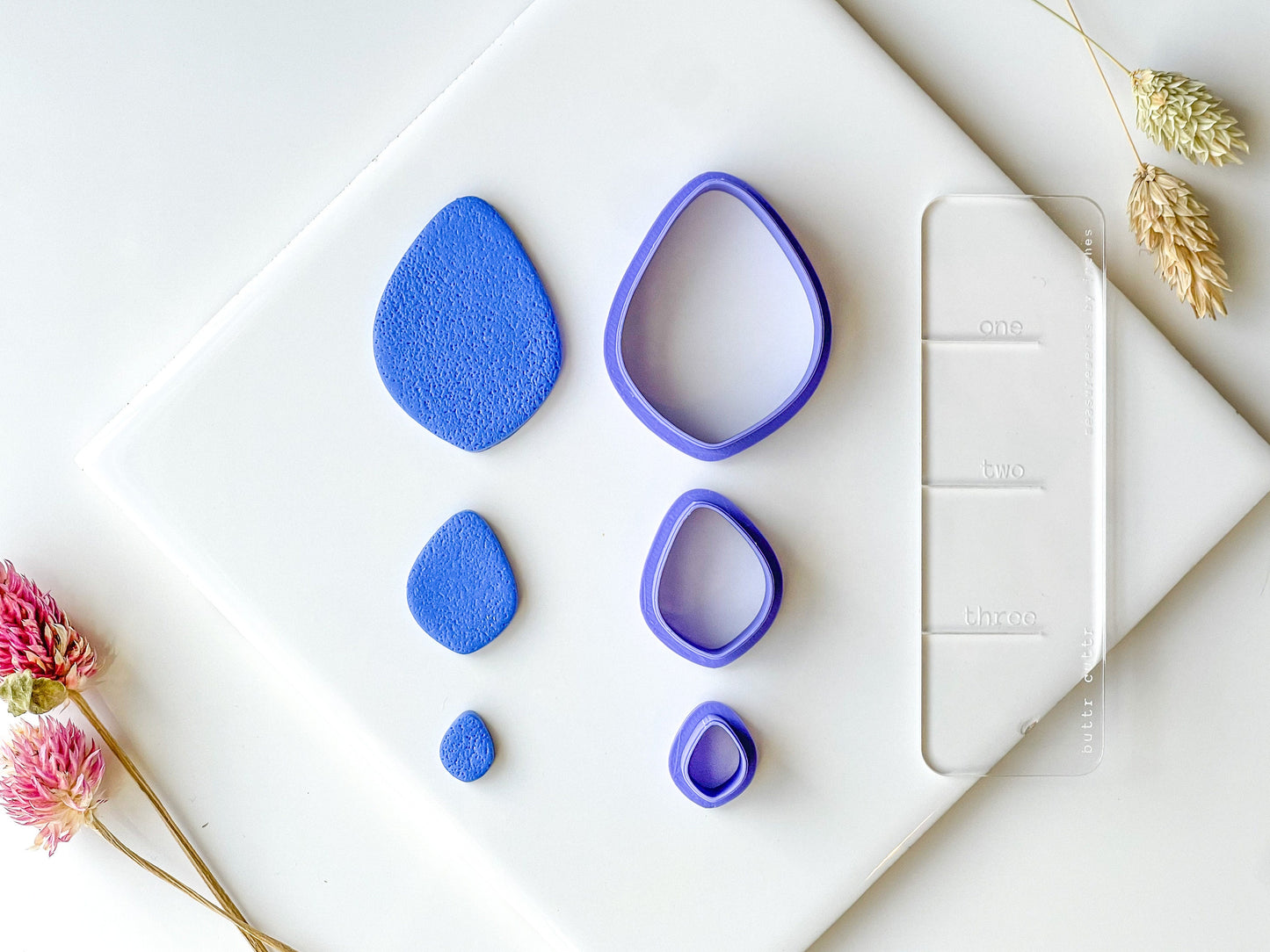 ORGANIC NO 8, Polymer Clay Cutter, Three size options, .5in, 1in, and 1.75in