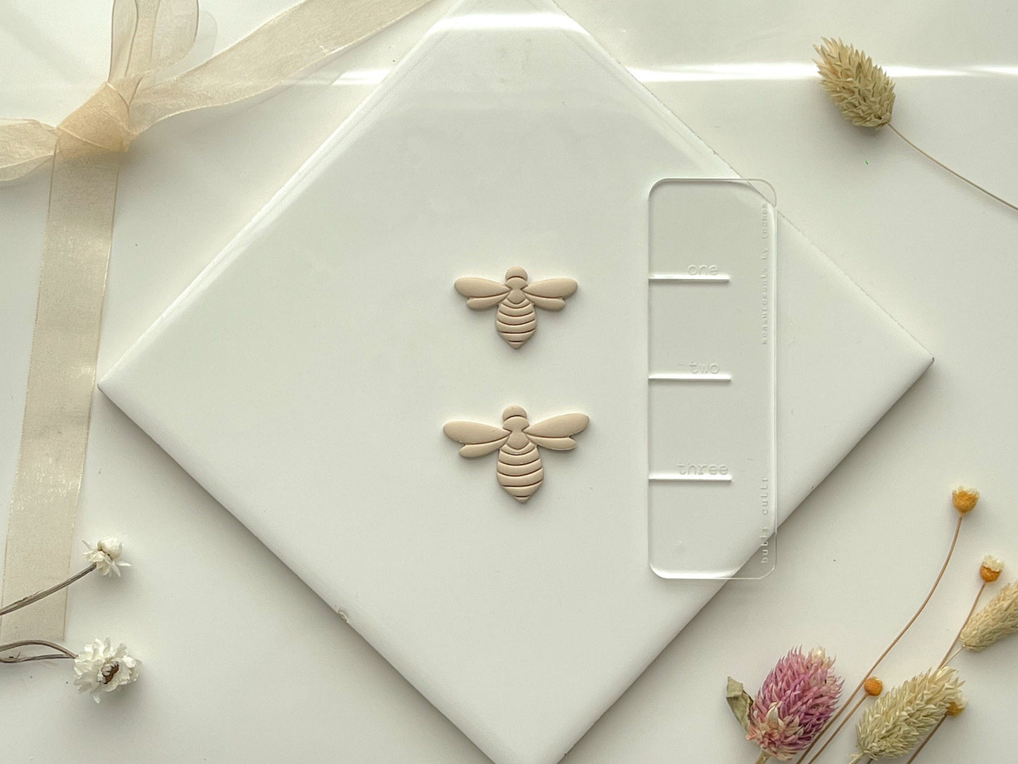 Bumble bee Clay Cutter, Polymer Clay Cutter, Two Size Options