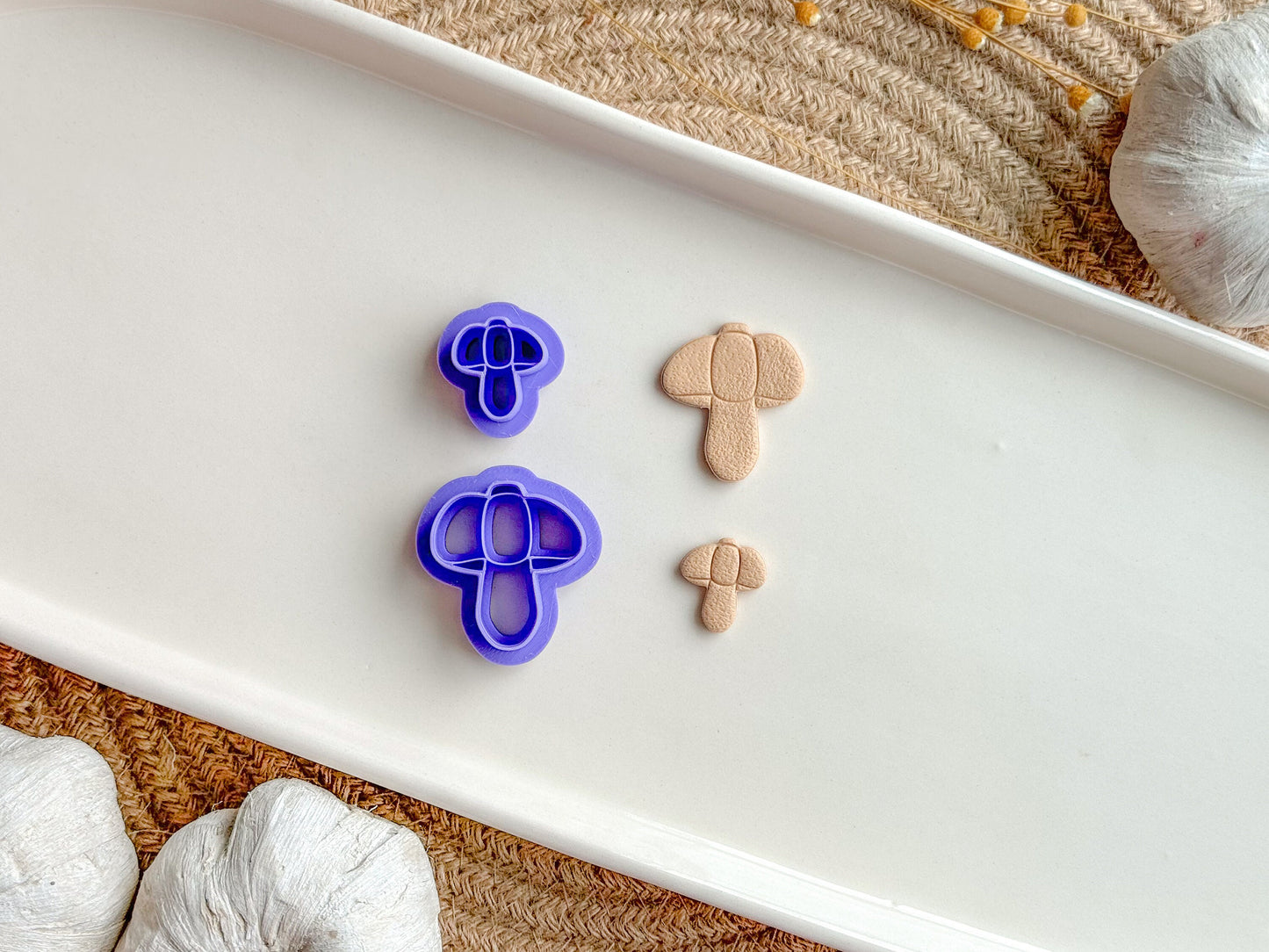 Pumpkin Mushroom Clay Cutter, Multiple sizes, Fall Clay Cutter, Polymer Clay Cutter
