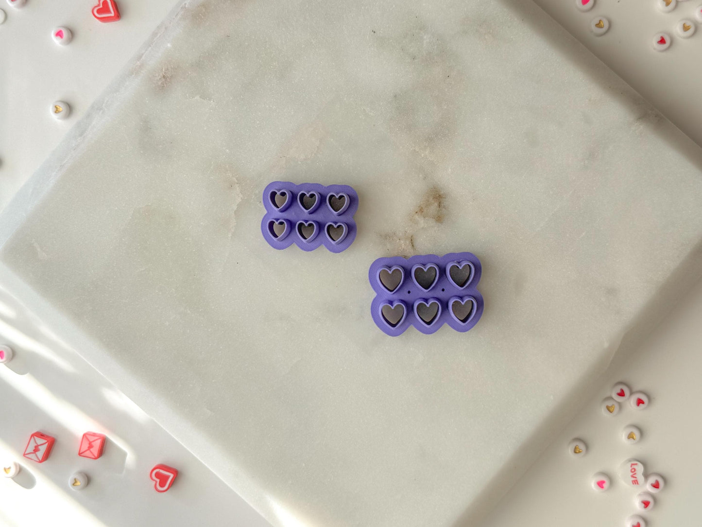 Micro Heart Clay Cutter, Polymer Clay Cutter, Two Size Options, 6mm and 8mm, Valentines Clay Cutter