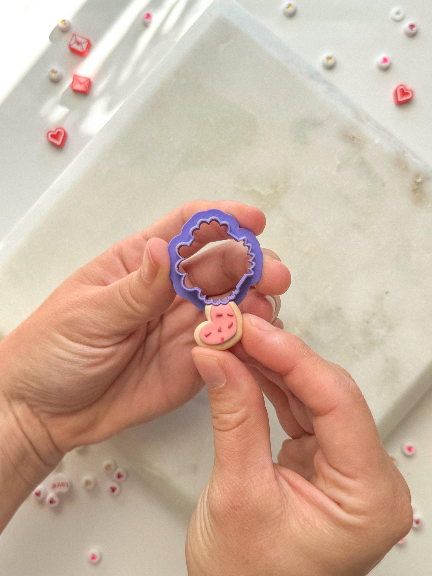 Bite mark Clay Cutter, Polymer Clay Cutter, one size, Four different bite marks, Great for cookie or pop tart earrings