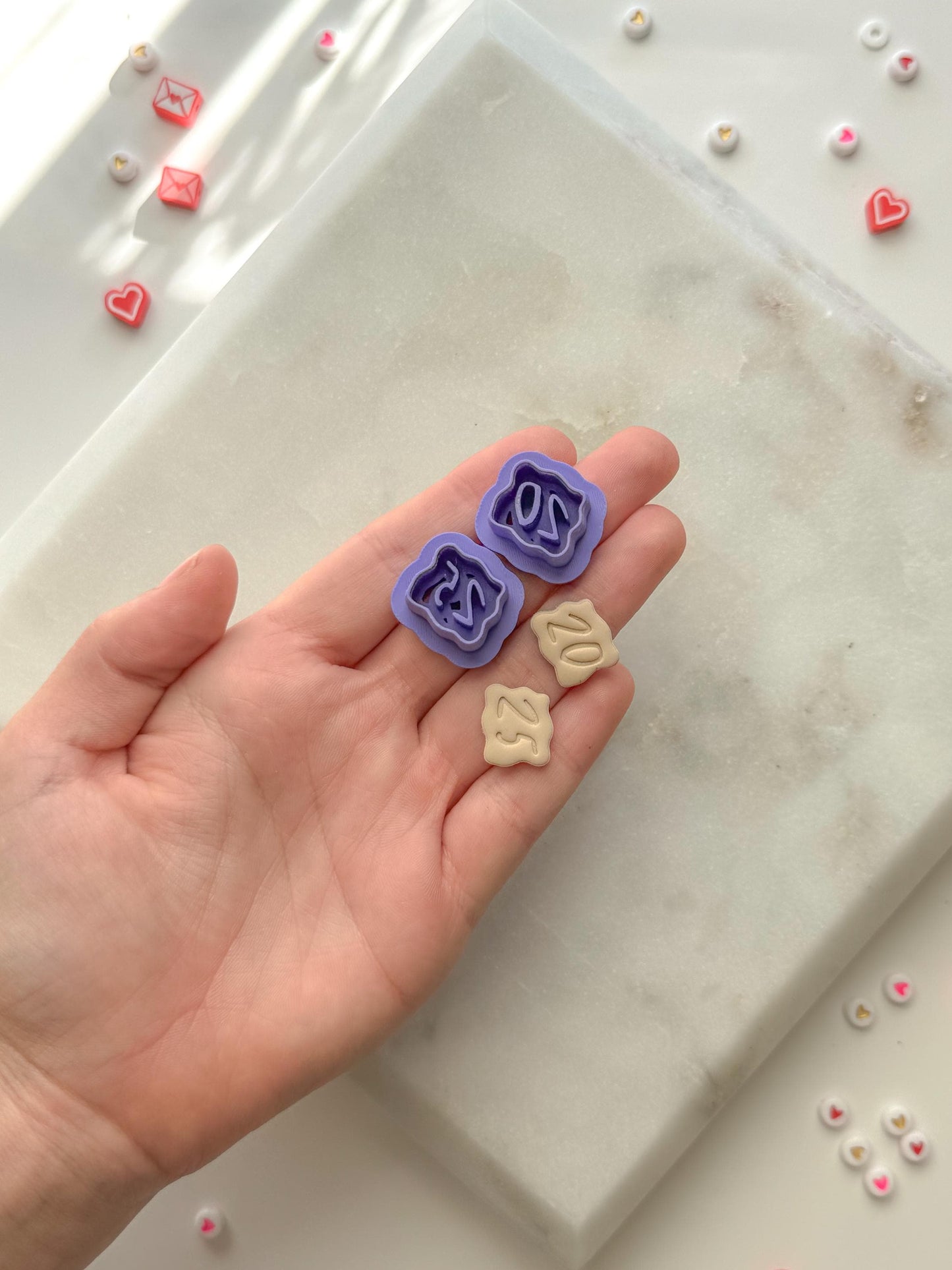 2025 New Years Clay Cutters, Purchase Individually or as a Set, Polymer Clay Cutter, New Years Clay Cutters
