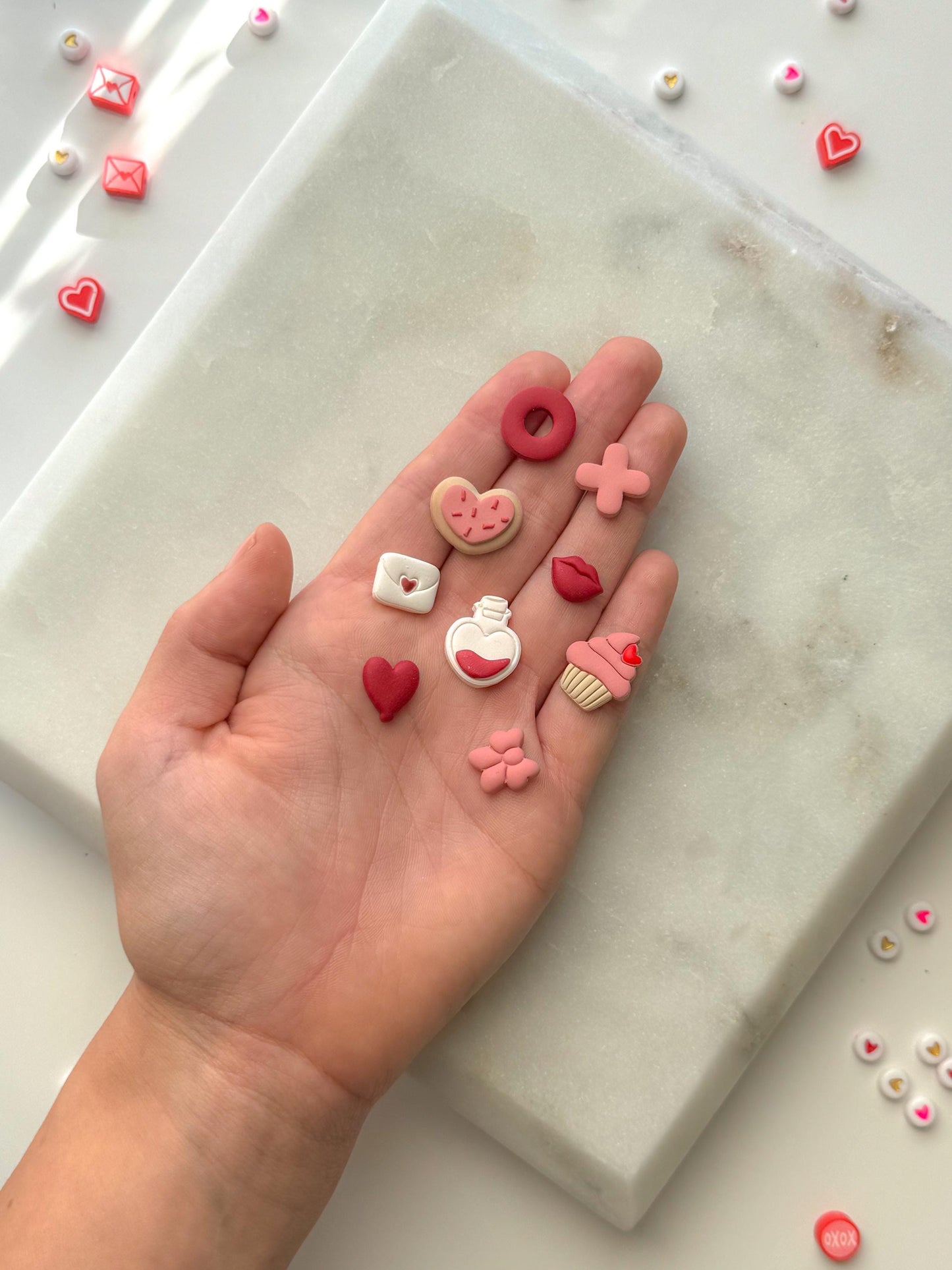 Valentines Stud Clay Cutters, Approximately .5” , Purchase as bundle or separately, Larger size Options available through separate listings