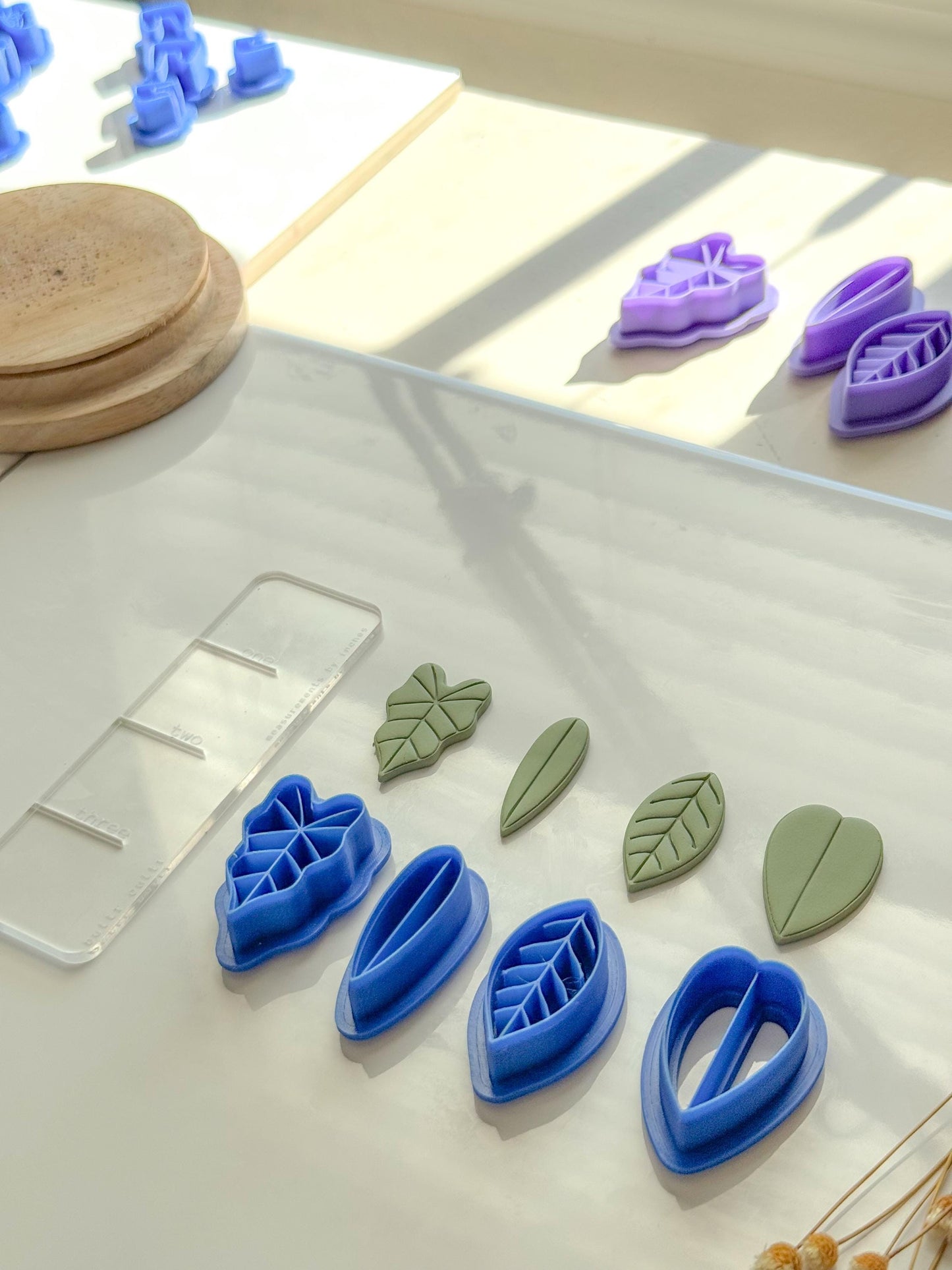 Plant Leaf Clay Cutters | Houseplant Clay Cutters | Dangle and stud Size Options | Polymer Clay Cutters | Botanical Clay Cutter | Spring