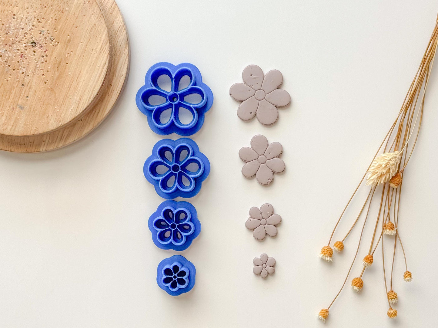 Spring Daisy Clay Cutter | Polymer Clay Cutter | Four Size Options | Spring Cutters | Summer Cutters | Floral Clay Cutter