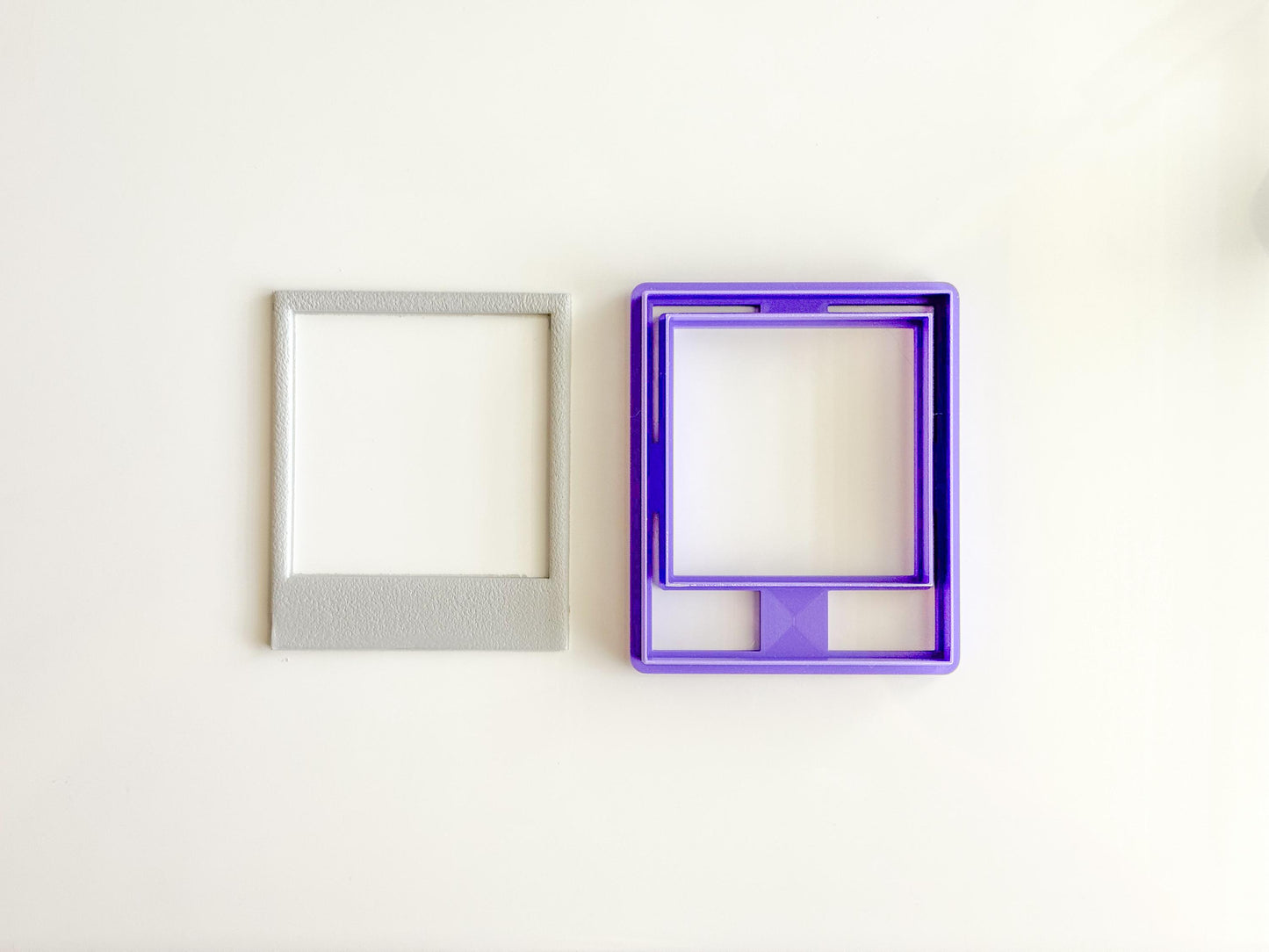 Polaroid Frame Clay Cutter – 3D Printed Polymer Clay Tool – Retro Picture Frame Cutter