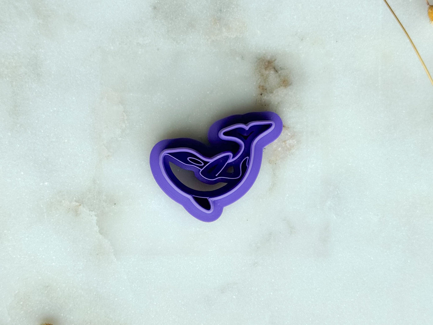 Whale Polymer Clay Cutter | Ocean Animal Clay Cutter | 3D Printed Embossed Cutter for Jewelry & Crafts