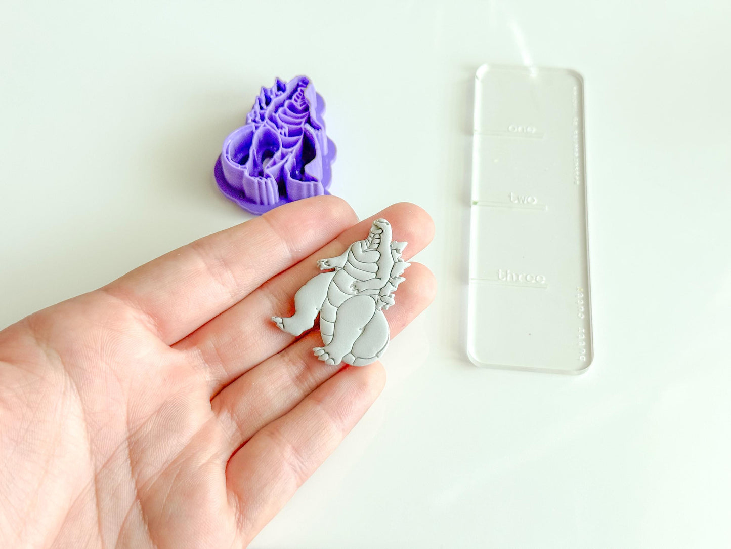 Godzilla Polymer Clay Cutter β 3D Printed Kaiju Clay Tool β Monster Earring Cutter β Creature Jewelry Supply