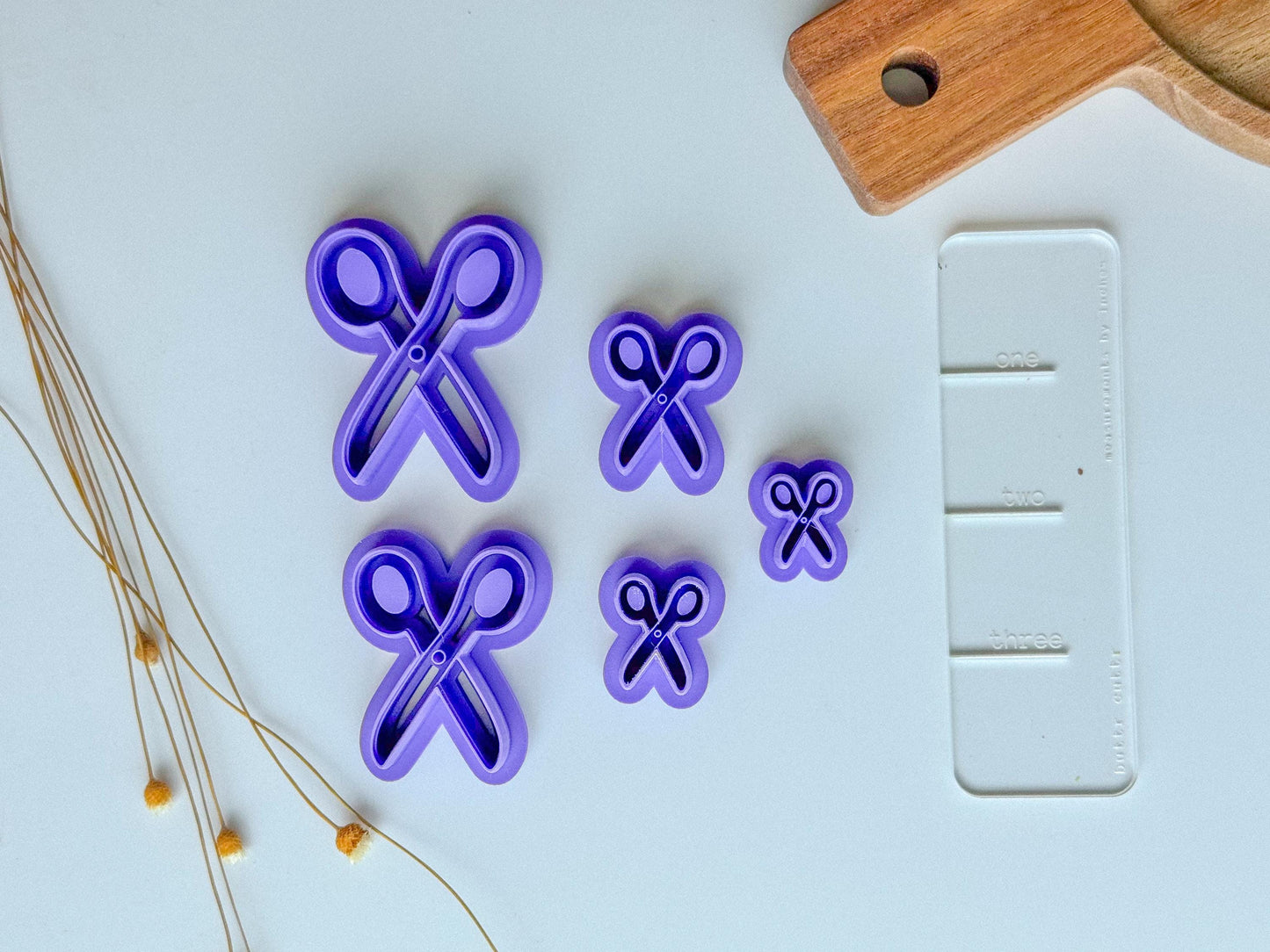 Back-to-School Polymer Clay Cutter Set | Mini School Supply Cutters | 3D Printed Embossed Cutters | Individual or Full Set