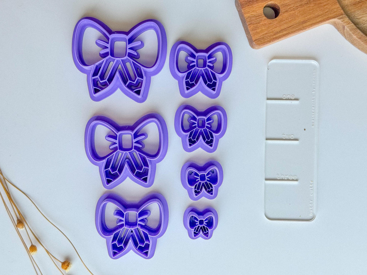 Back-to-School Polymer Clay Cutter Set | Mini School Supply Cutters | 3D Printed Embossed Cutters | Individual or Full Set