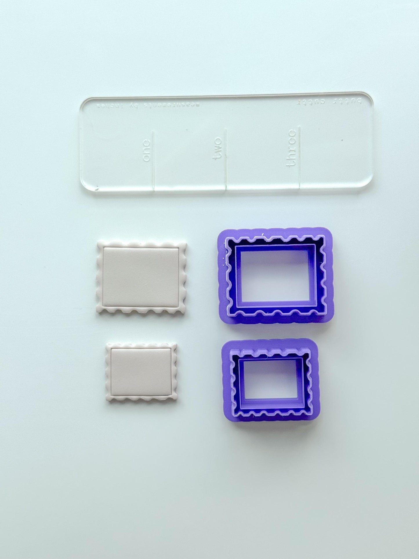 Stamp Clay Cutter, Polymer Clay Cutter, Two size options, 1in, 1.5in