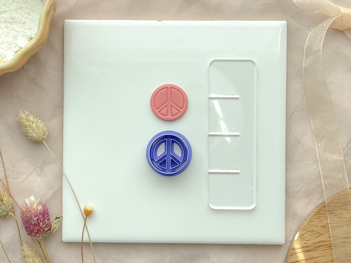 Peace sign Clay Cutter