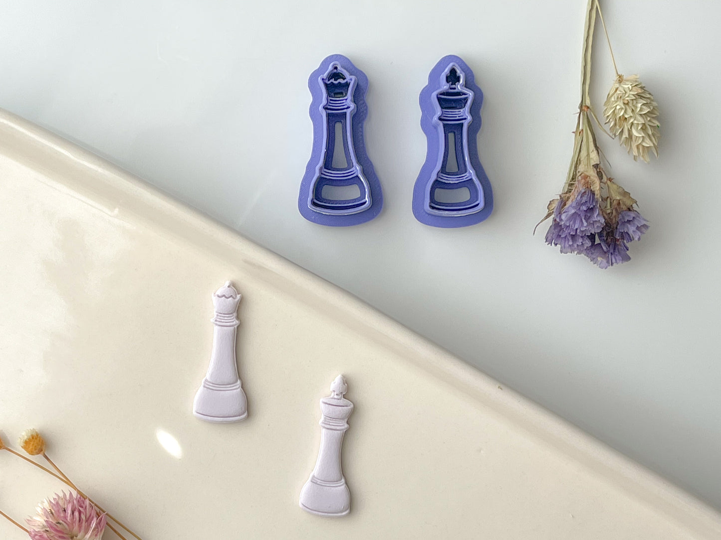 Chess Piece Clay Cutter Set