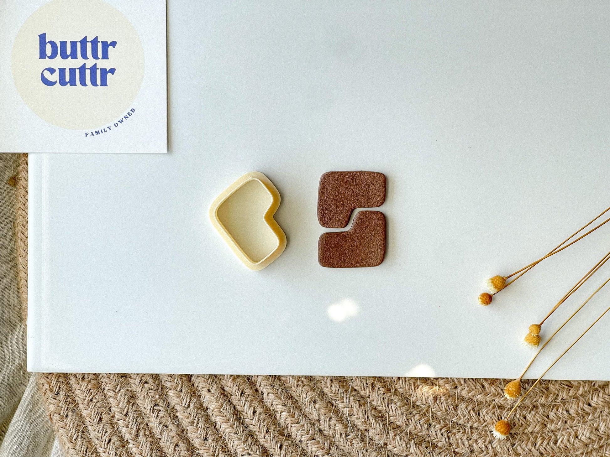 L Shaped Clay Cutter, Polymer Clay Cutter, Clay Cutter, Buttr Cuttr, 3D Printed Clay Cutter, PLA Cutter, Organic Clay Cutter, Clay Tool