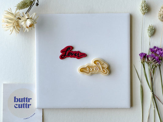 Lover Clay Cutter, Tswift Clay cutter, polymer clay cutter, love clay cutter, embossed clay cutter