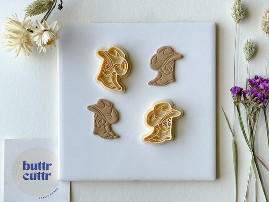 Cowboy Like Me, Tswift Clay Cutter, Polymer Clay Cutter, Cowboy Boot Clay Cutter, Cowboy Hat Clay Cutter, Western Clay Cutter, Mirrored