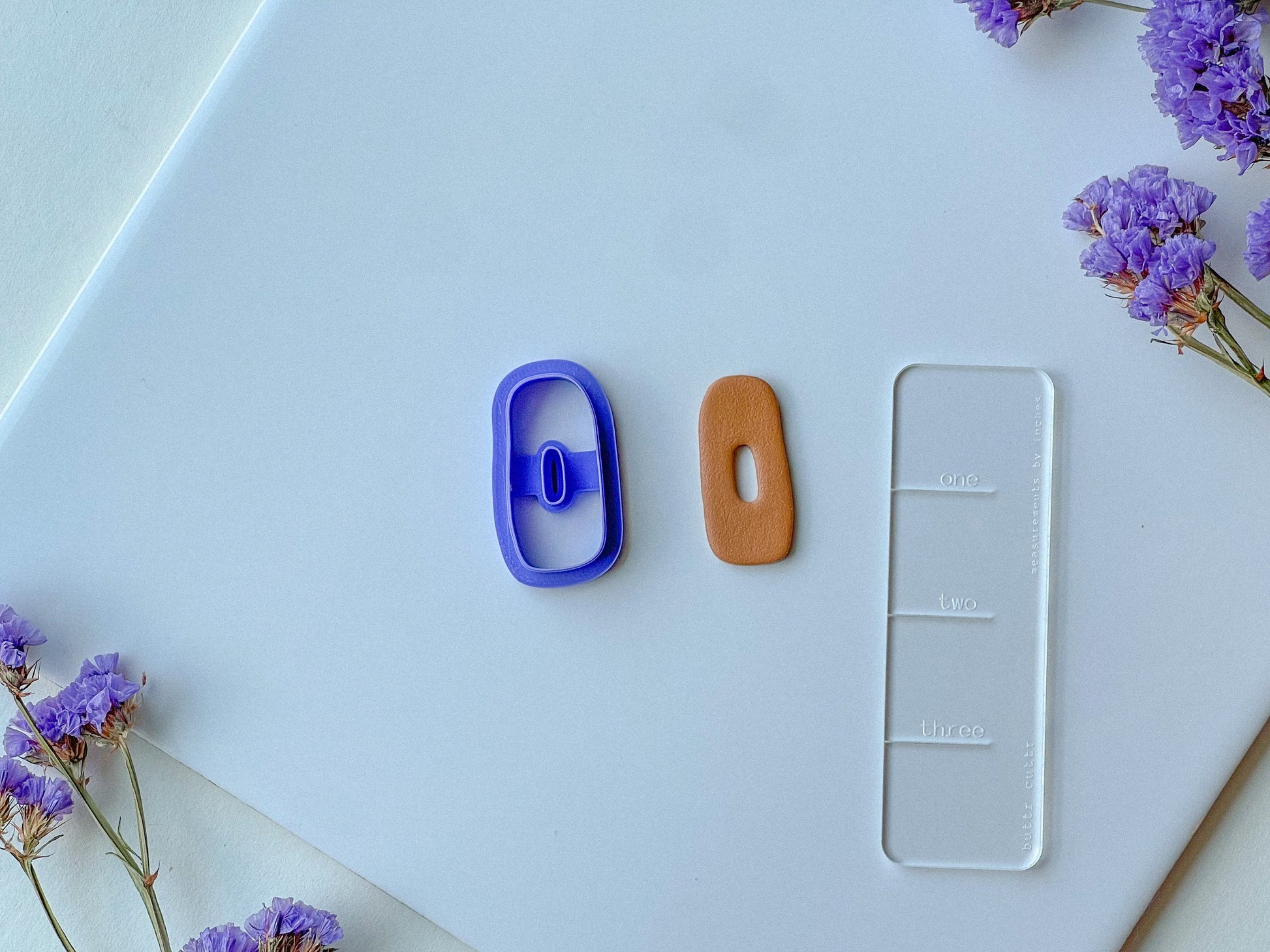 Organic Donut Clay Cutters, Purchase Individualy or Set of 3, 3 Sizes Available, Polymer Clay Cutters, Funky Clay Cutters