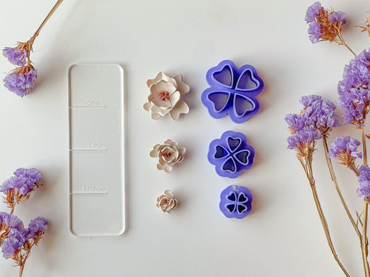 Petal Clay Cutter #3, Three different sizes available, 5mm, 8mm, 12mm, Floral Clay Cutters, More grouping options in separate listing