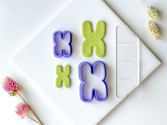 ORGANIC NO 9, Polymer Clay Cutter, Two size options, 1.25in, 2in