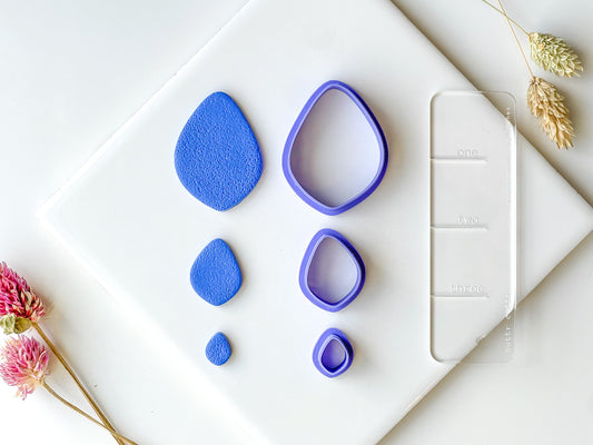 ORGANIC NO 8, Polymer Clay Cutter, Three size options, .5in, 1in, and 1.75in