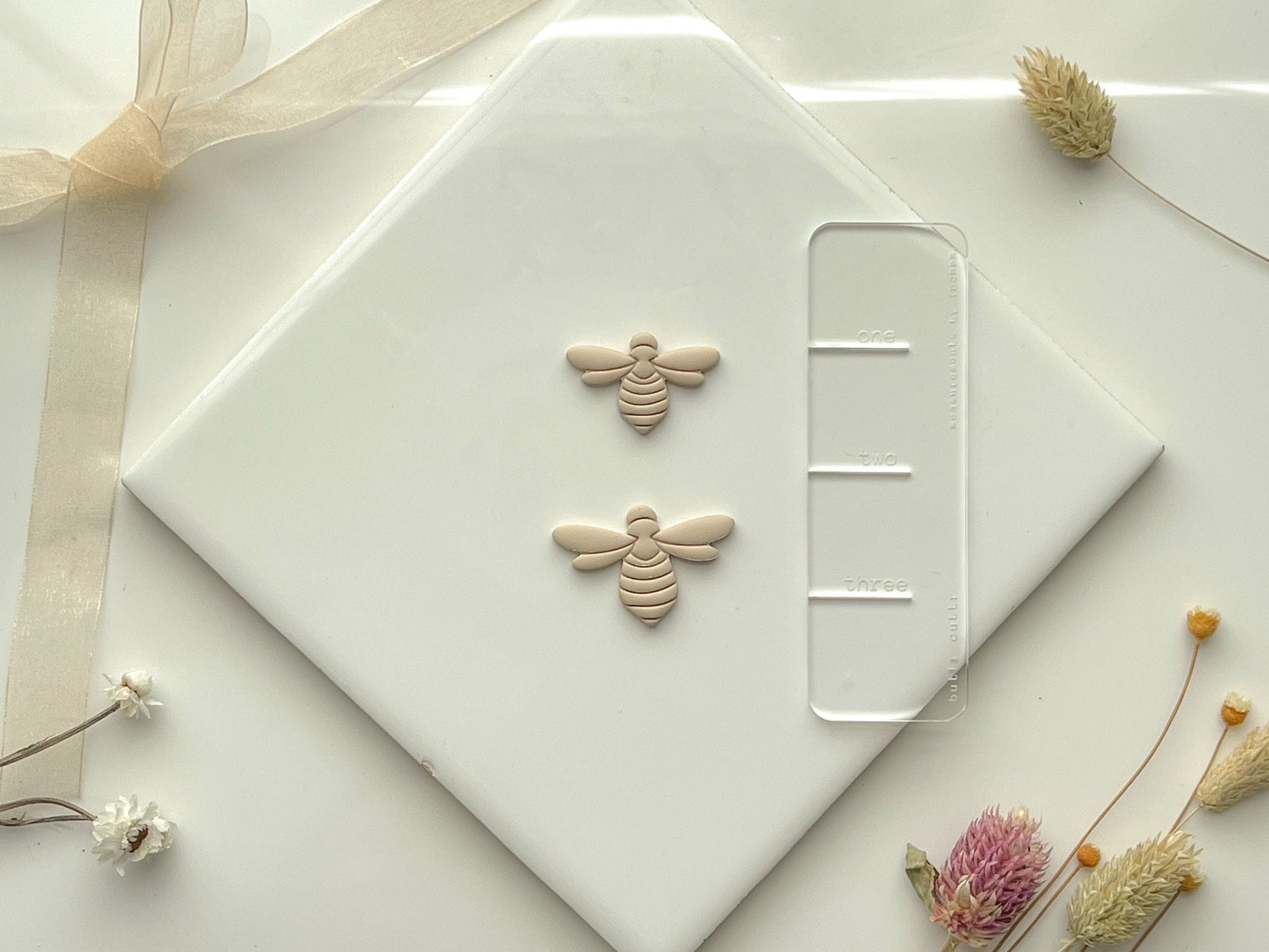 Bumble bee Clay Cutter, Polymer Clay Cutter, Two Size Options
