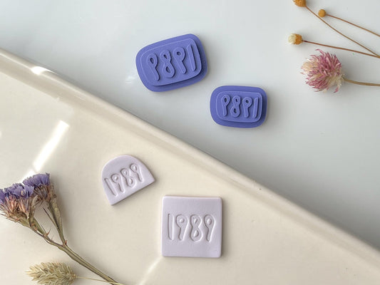 1989 Clay stamp, Tswift Clay Cutter, Polymer Clay Cutter