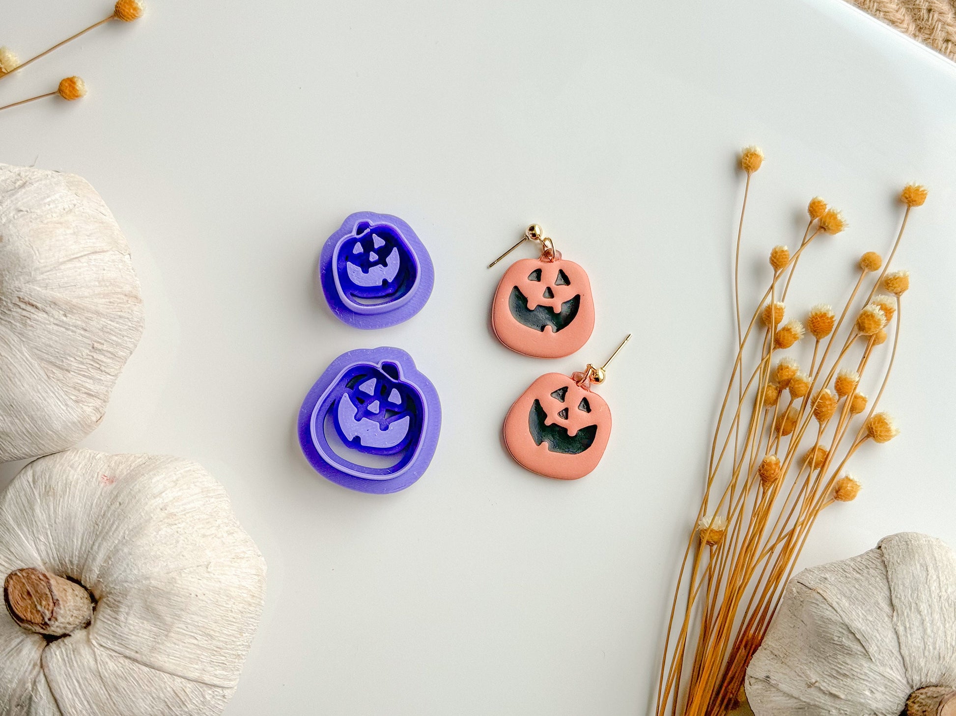 BUTTRWEEN Halloween Clay Cutter Dangle Set, FULL set of 8 styles, Size Details in Description