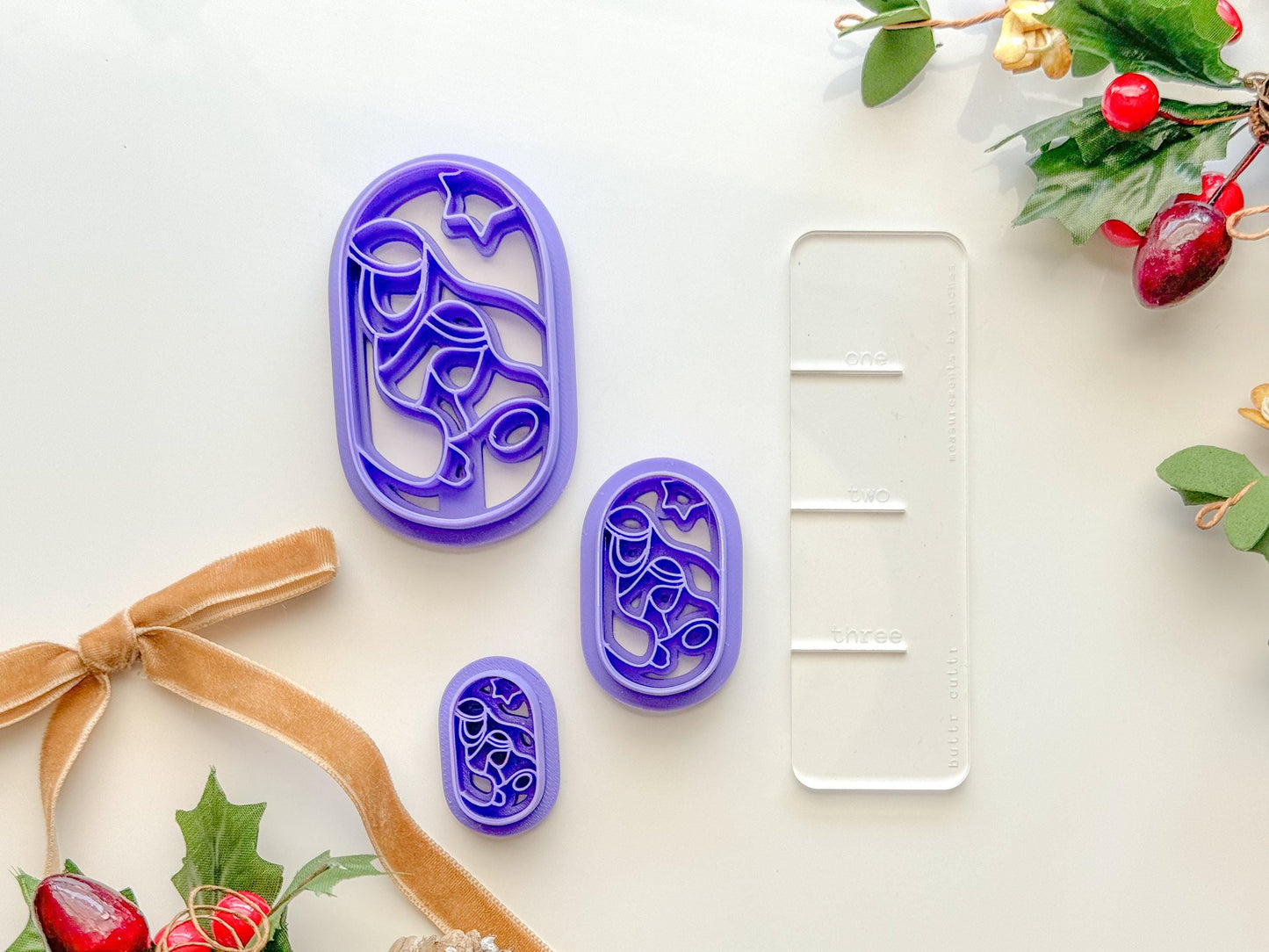 Joesph Mary and Jesus Clay Cutter, Three size options,Earring or Ornament Clay Cutter, Christmas Clay cutter, Winter clay cutter