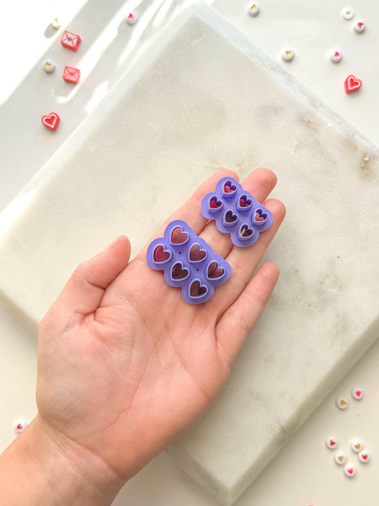 Micro Heart Clay Cutter, Polymer Clay Cutter, Two Size Options, 6mm and 8mm, Valentines Clay Cutter