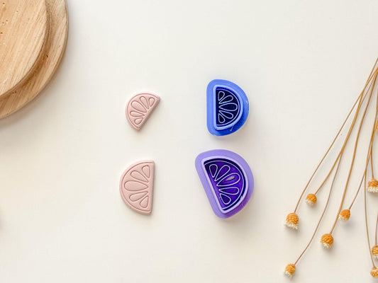 Citrus Slice Embossed Clay Cutter | Polymer Clay Cutter | Fruit Clay Cutter | Spring Cutters |
