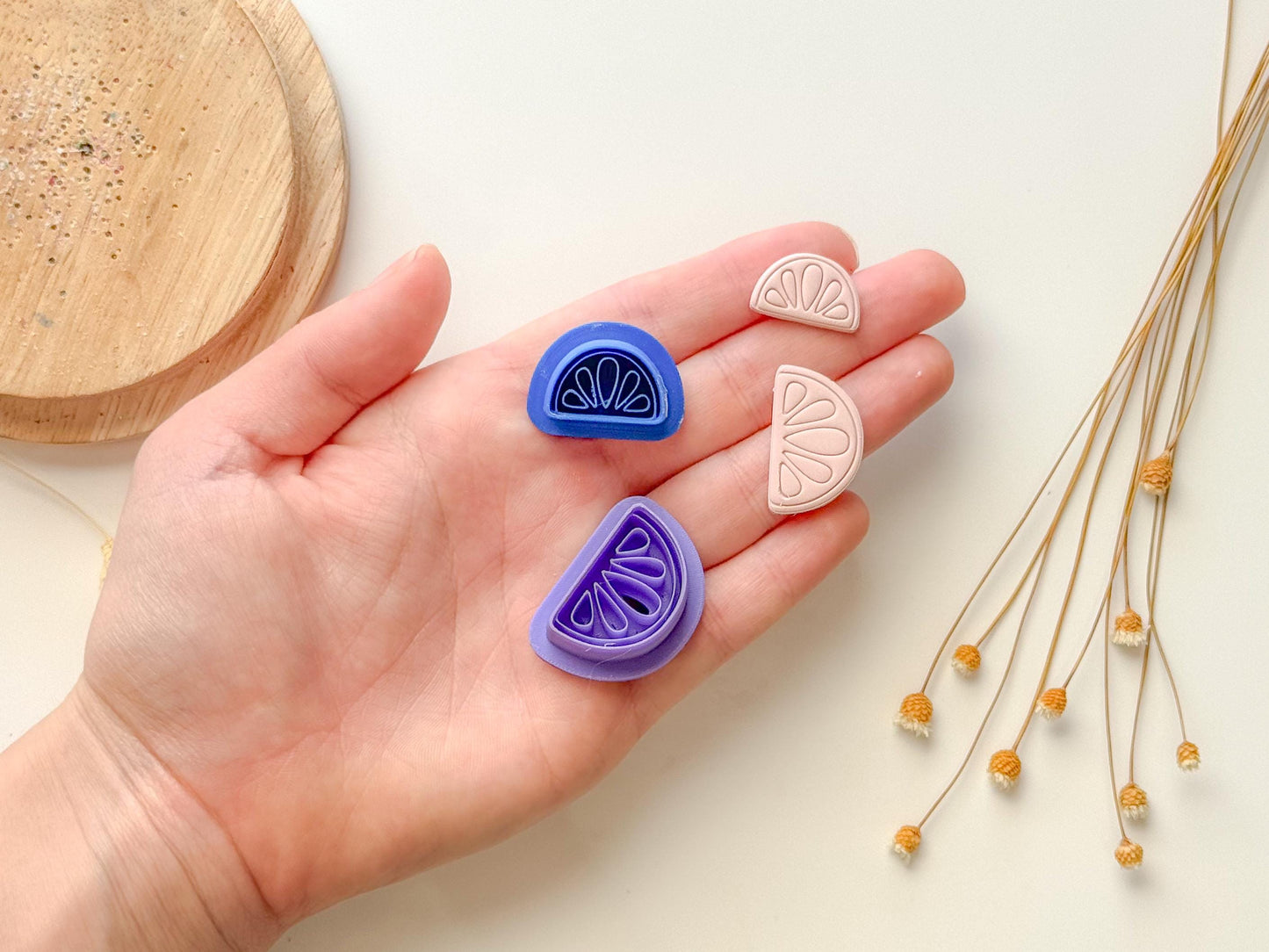 Citrus Slice Embossed Clay Cutter | Polymer Clay Cutter | Fruit Clay Cutter | Spring Cutters |