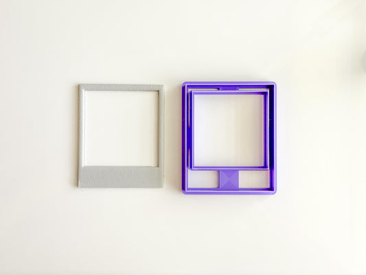 Polaroid Frame Clay Cutter – 3D Printed Polymer Clay Tool – Retro Picture Frame Cutter
