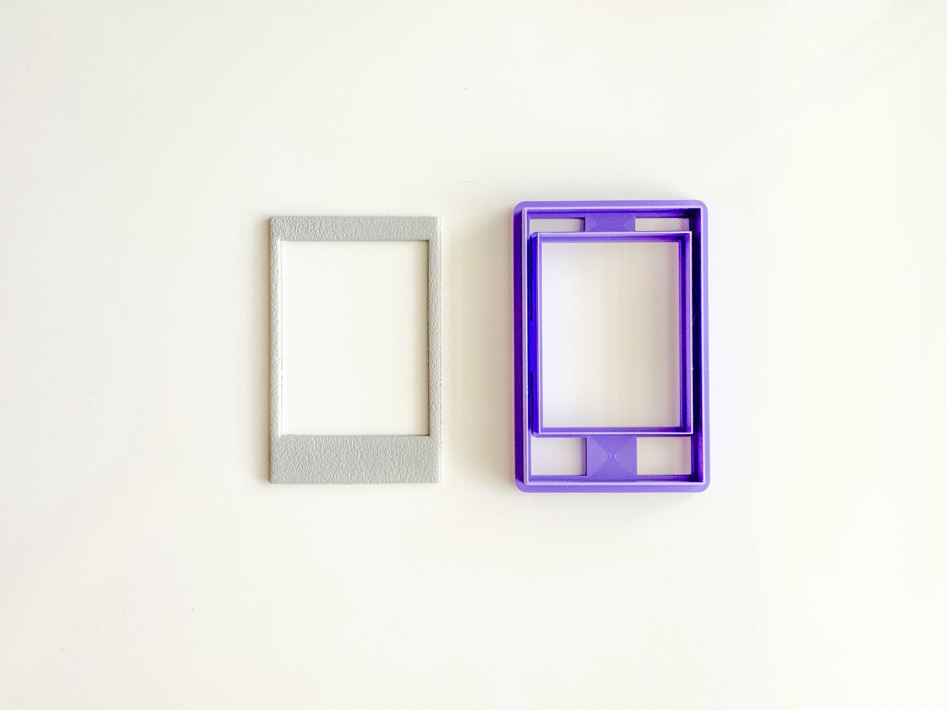 Polaroid Frame Clay Cutter – 3D Printed Polymer Clay Tool – Retro Picture Frame Cutter