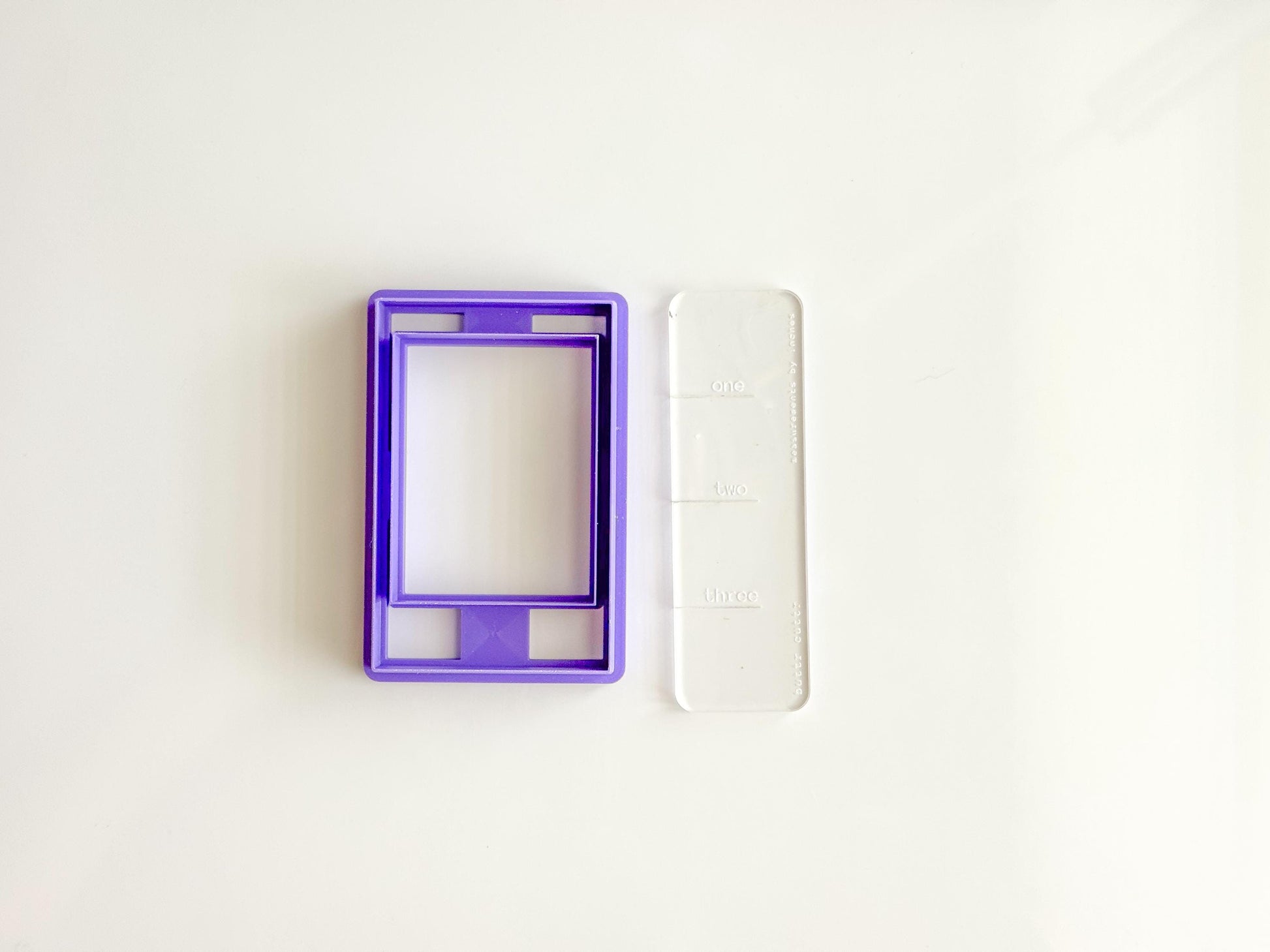 Polaroid Frame Clay Cutter – 3D Printed Polymer Clay Tool – Retro Picture Frame Cutter