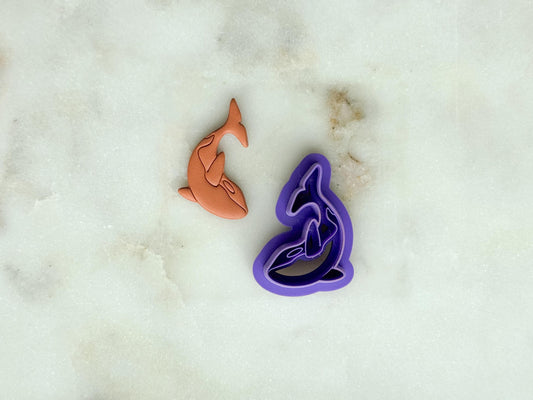 Whale Polymer Clay Cutter | Ocean Animal Clay Cutter | 3D Printed Embossed Cutter for Jewelry & Crafts