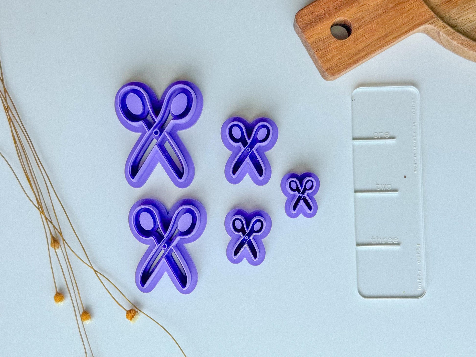 Back-to-School Polymer Clay Cutter Set | Mini School Supply Cutters | 3D Printed Embossed Cutters | Individual or Full Set