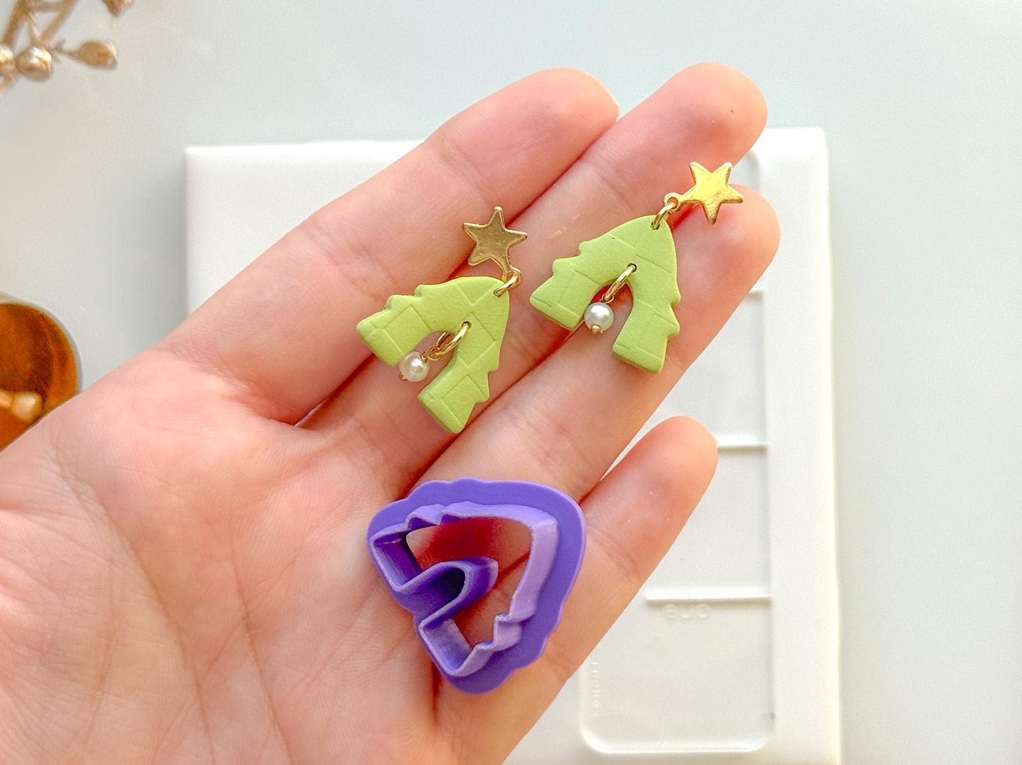 Christmas Tree Arch Clay Cutter | Polymer Clay Earring Cutter | Holiday Tree Clay Tool