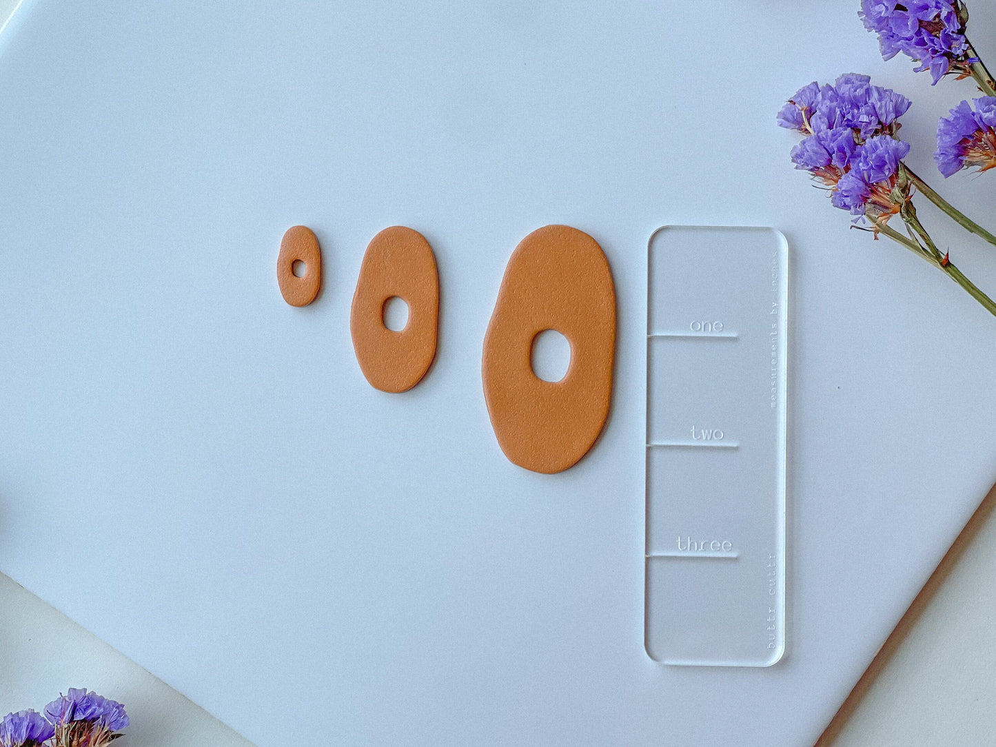 Organic Donut Clay Cutters, Individualy or Set of 3