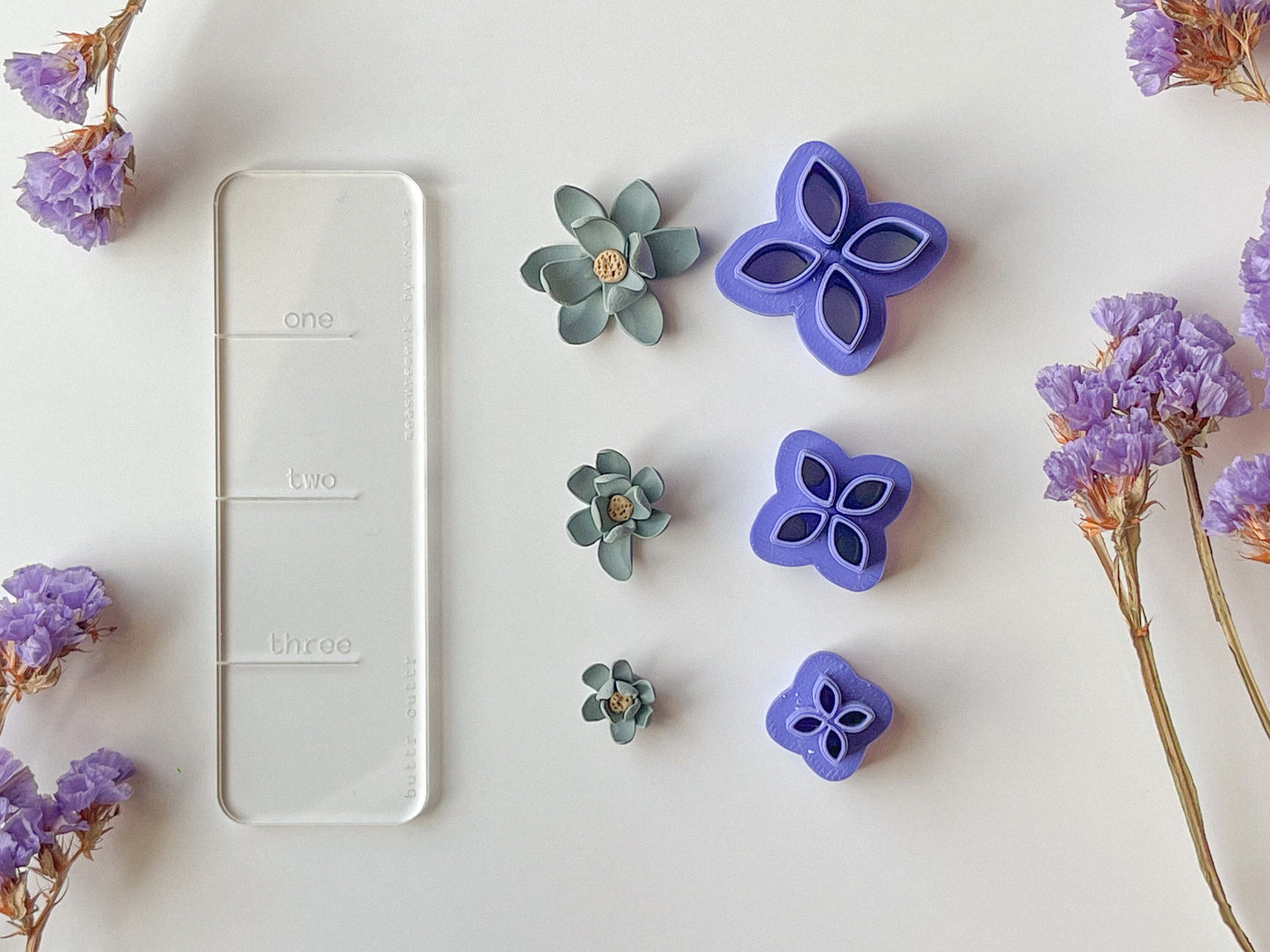 Petal Clay Cutter #2, 3 different sizes available