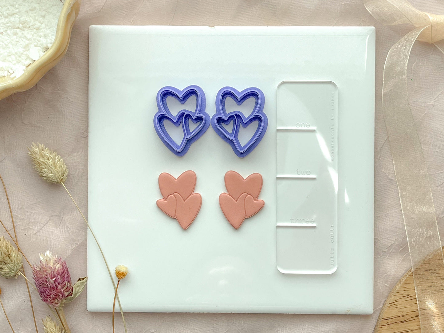 Layered heart Clay Cutter