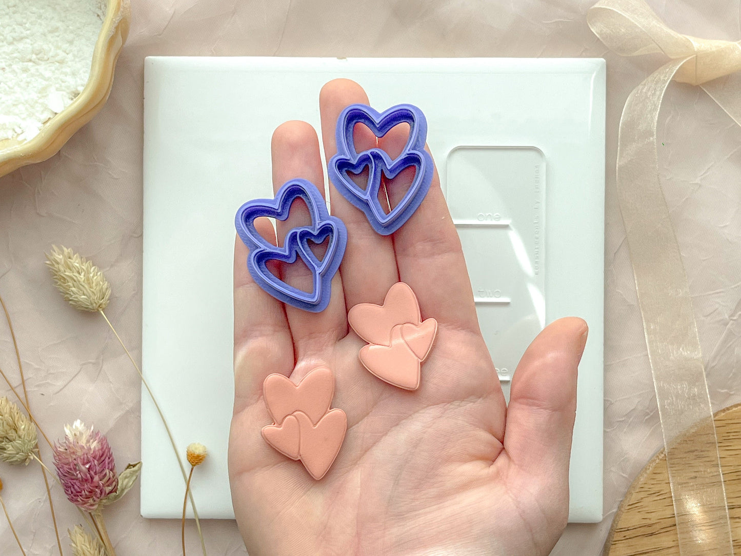 Layered heart Clay Cutter