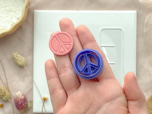 Peace sign Clay Cutter